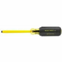 Klein Tools Klein 621-6 Coated 3/16" Cabinet-Tip Screwdriver-6" Round-Shank