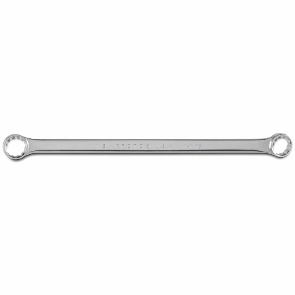 Proto® Full Polish Double Box Wrench 1-1/16" X 1-1/8" - 12 Point