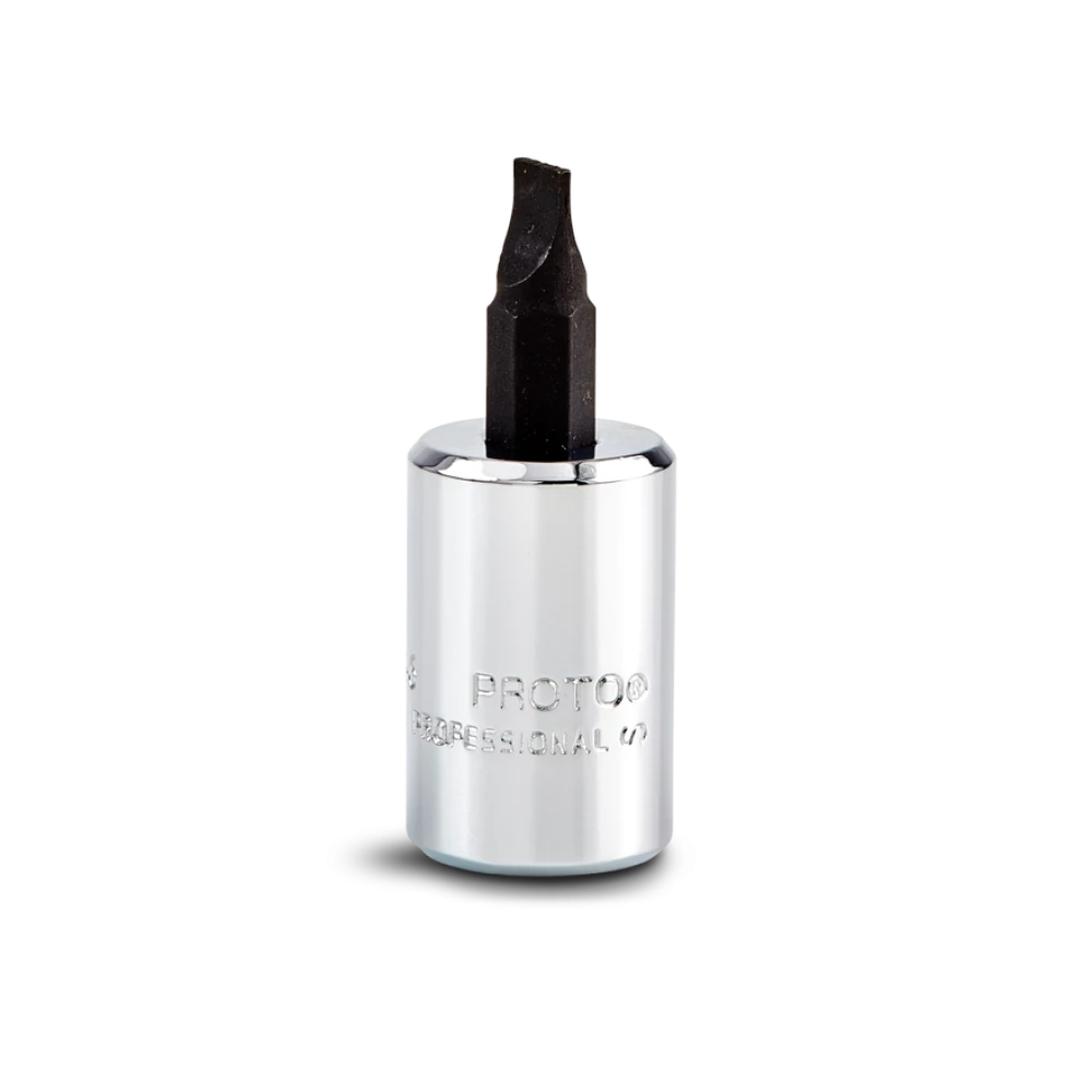 Proto® 3/8" Drive Slotted Screwdriver Bit Socket 1/4" (Two-Piece Design)