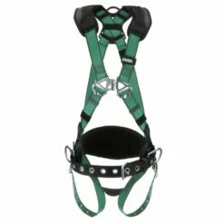 MSA V-Form™ Construction Harness, Extra Large, Back & Hip D-Rings, Tongue Buckle Leg Straps