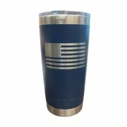 Yeti Coolers YETI Rambler 20 Oz Tumbler Navy Blue American Flag