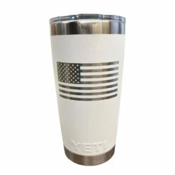 Yeti Coolers YETI Rambler 20 Oz Tumbler White American Flag